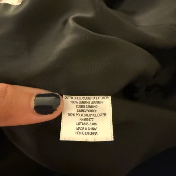 Genuine Leather Moto Jacket Womens XL Ana - Picture 6 of 7